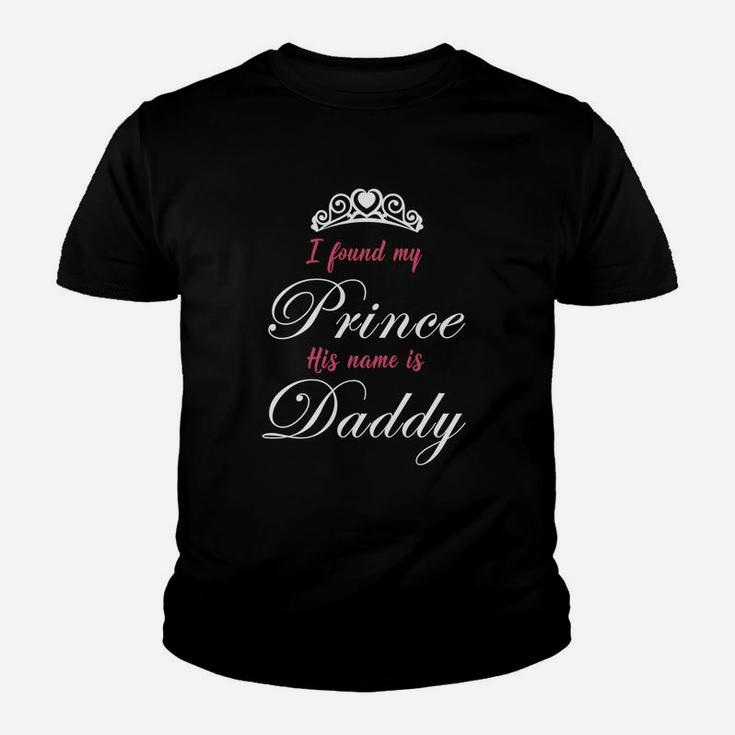 Princess For Little Girls Prince Daddy Kid T-Shirt