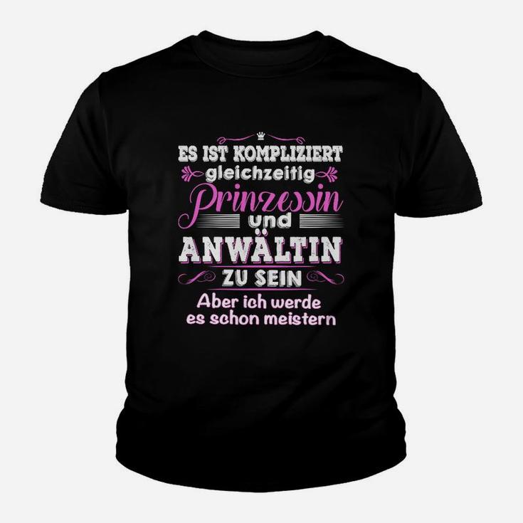 Prinzessin und Anwältin Damen Kinder Tshirt, Meisterin des Komplizierten Tee