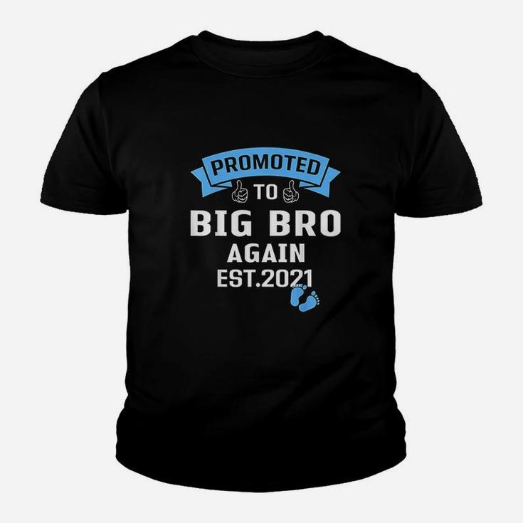 Promoted To Big Brother Again 2021 Older Brothers Gift Kid T-Shirt