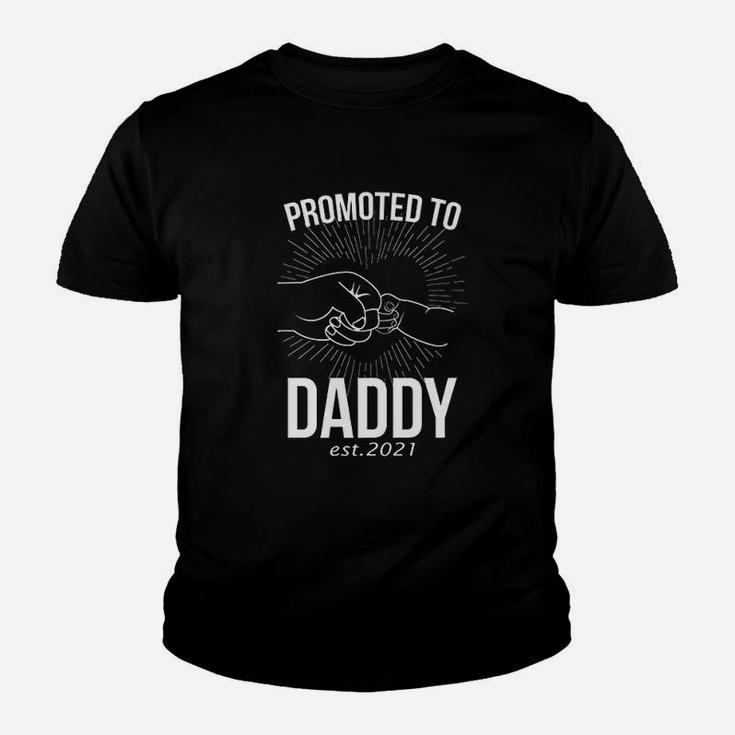 Promoted To Daddy Est 2021 Est New Dad Baby Kid T-Shirt