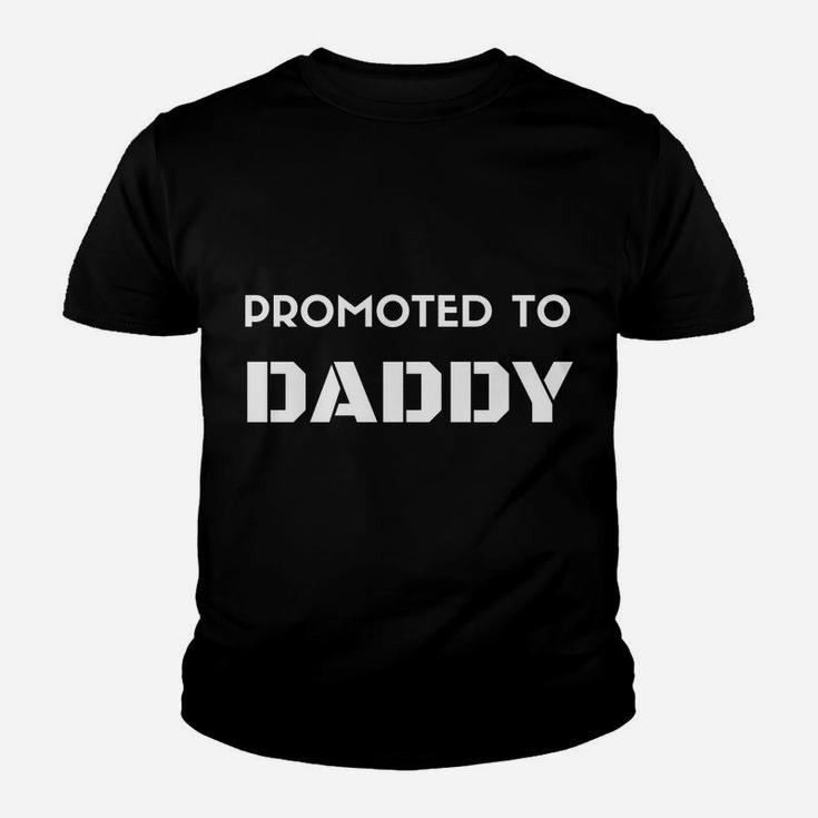 Promoted To Daddy First Time Dad Valentines Day Kid T-Shirt