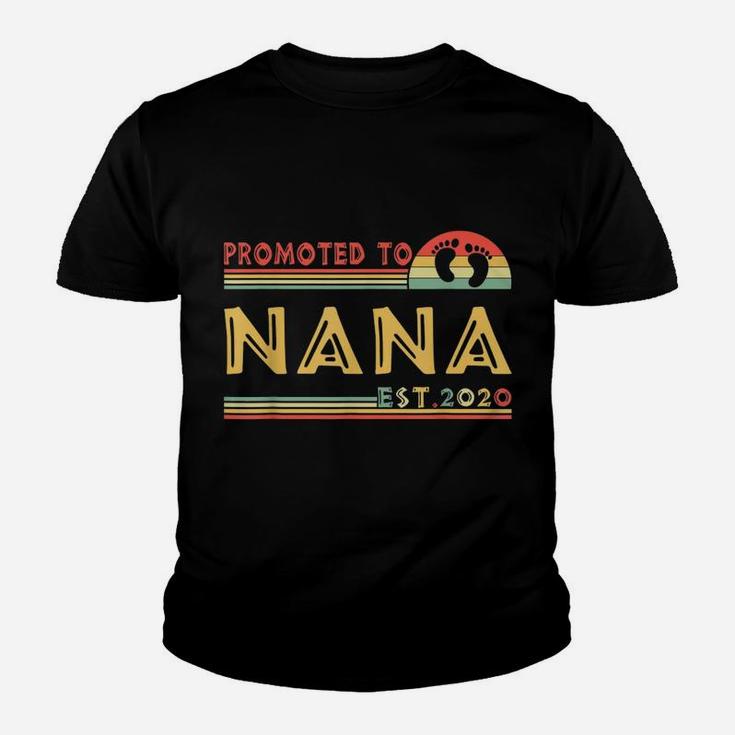 Promoted To Nana Est 2022 Mothers Day Gifts Vintage Retro Kid T-Shirt
