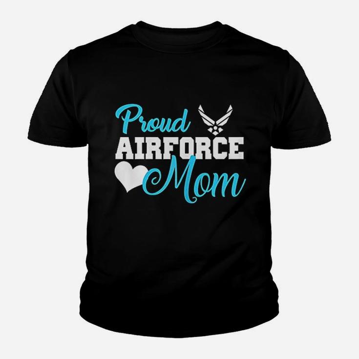 Proud Air Force Mom Heart Military Kid T-Shirt