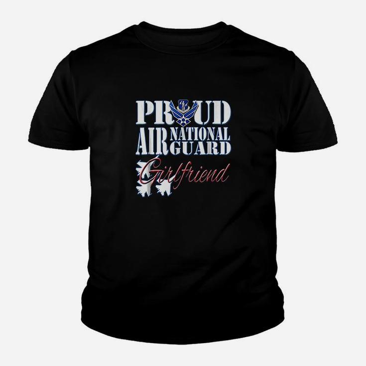 Proud Air National Guard Girlfriend Air Force Military Kid T-Shirt