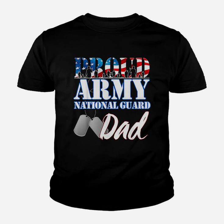 Proud Army National Guard Dad Fathers Day Kid T-Shirt