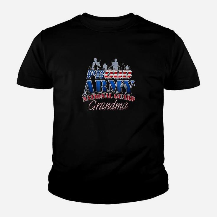 Proud Army National Guard Grandma Us Dog Tag Kid T-Shirt