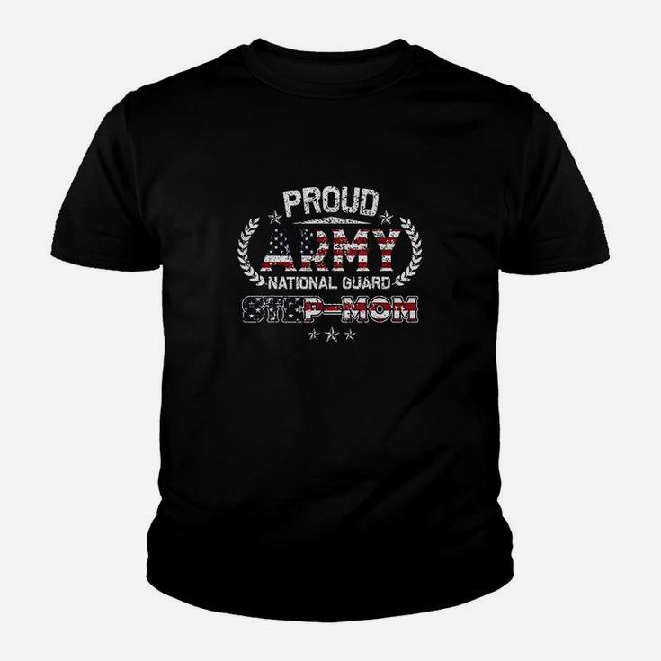 Proud Army National Guard Step-mom Gift Kid T-Shirt