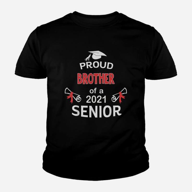 Proud Brother Of A 2021 Senior Graduation 2021 Awesome Family Proud Gift Kid T-Shirt