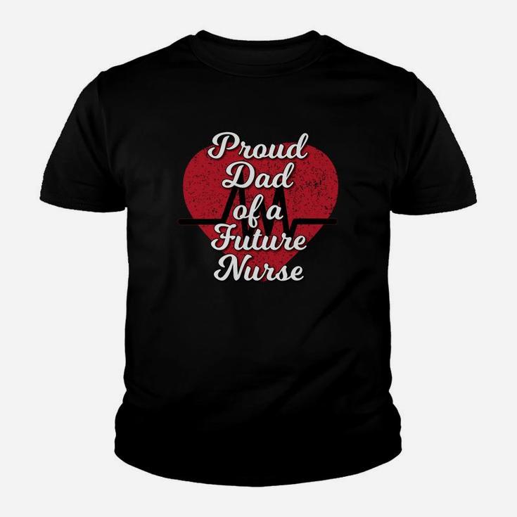 Proud Dad Of A Future Nurse Heart Kid T-Shirt