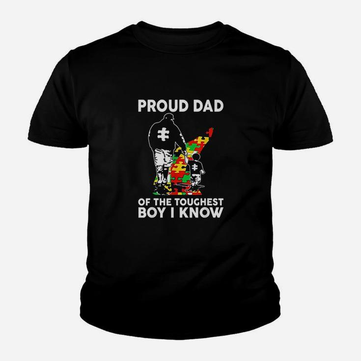 Proud Dad Of The Toughest Boy I Know Dad Support Kid T-Shirt