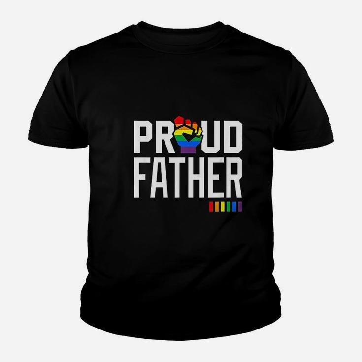 Proud Father Gay Pride Month Lgbtq Kid T-Shirt