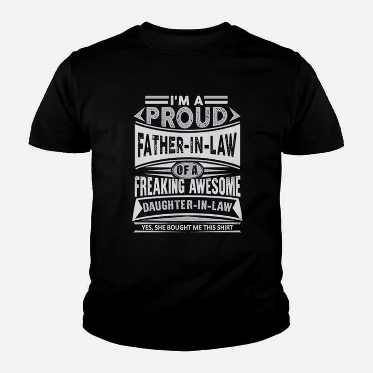 Proud Father In Law Basic, best christmas gifts for dad Kid T-Shirt