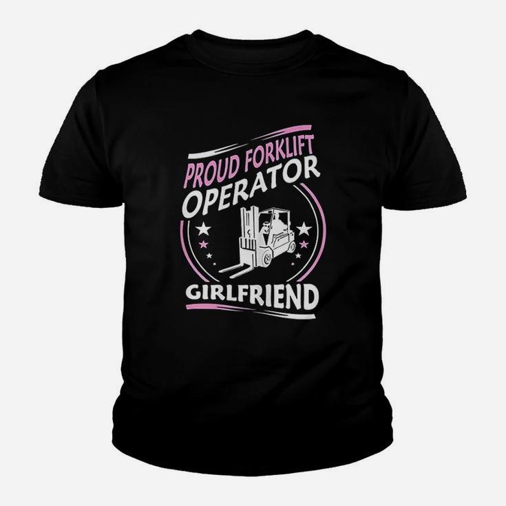 Proud Forklift Operator Girlfriend Gift, best friend gifts Kid T-Shirt
