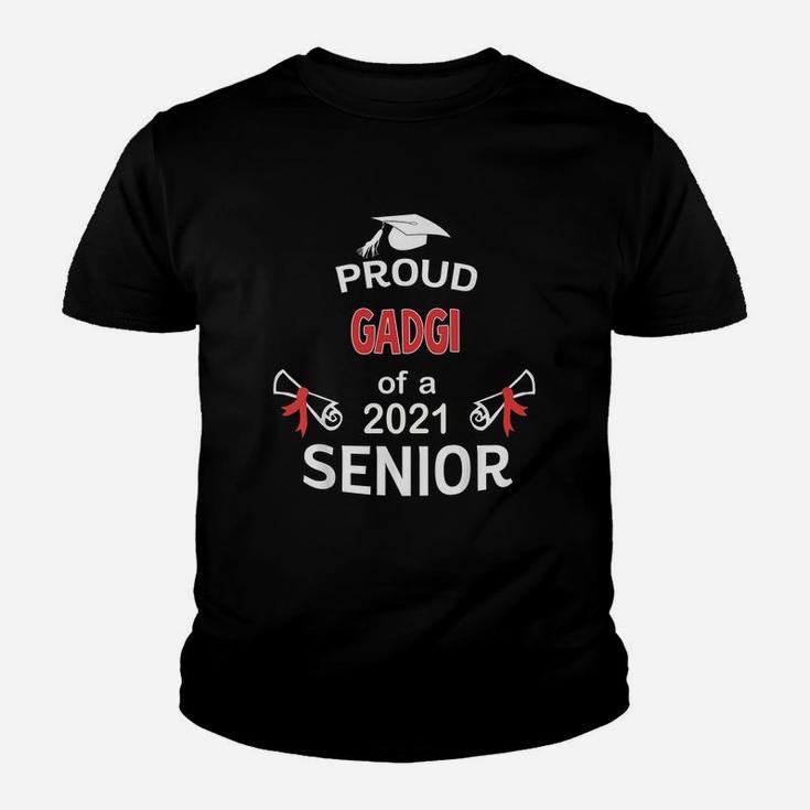 Proud Gadgi Of A 2021 Senior Graduation 2021 Awesome Family Proud Gift Kid T-Shirt