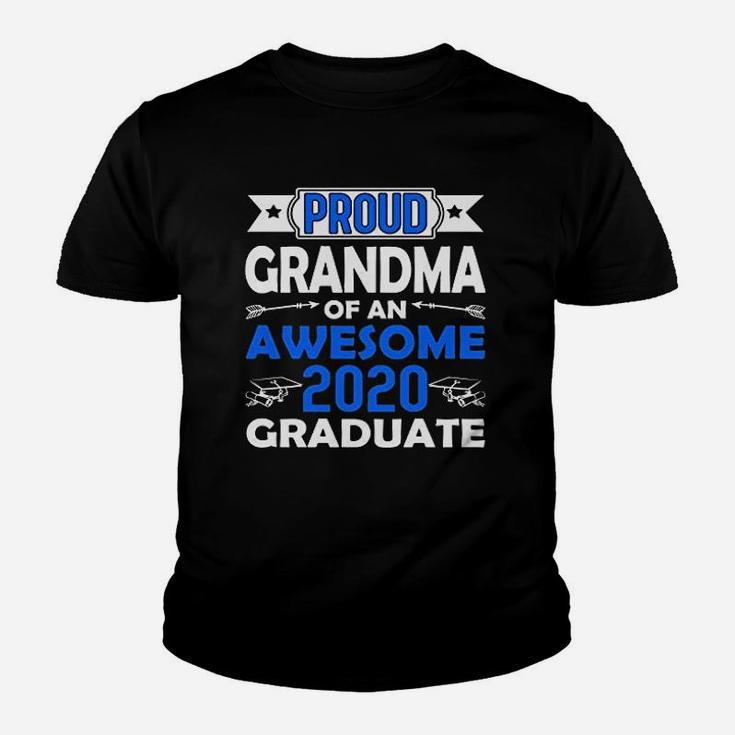 Proud Grandma Of An Awesome 2020 Graduate Family Matching Graduation Kid T-Shirt