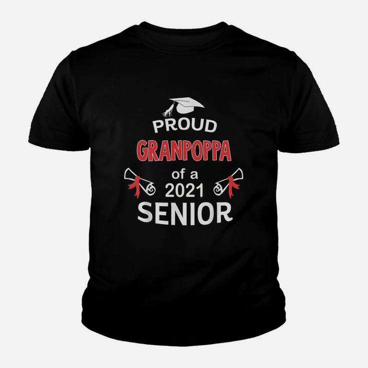 Proud Granpoppa Of A 2021 Senior Graduation 2021 Awesome Family Proud Gift Kid T-Shirt