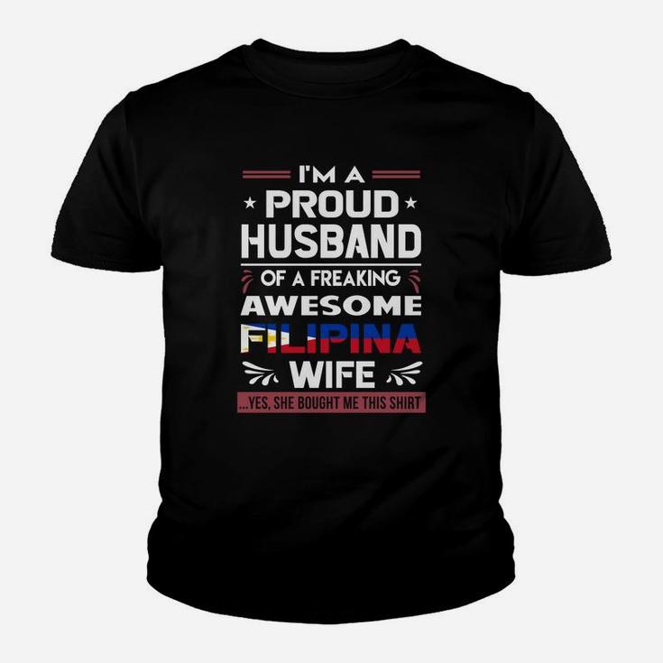 Proud Husband Filipina Wife Kid T-Shirt