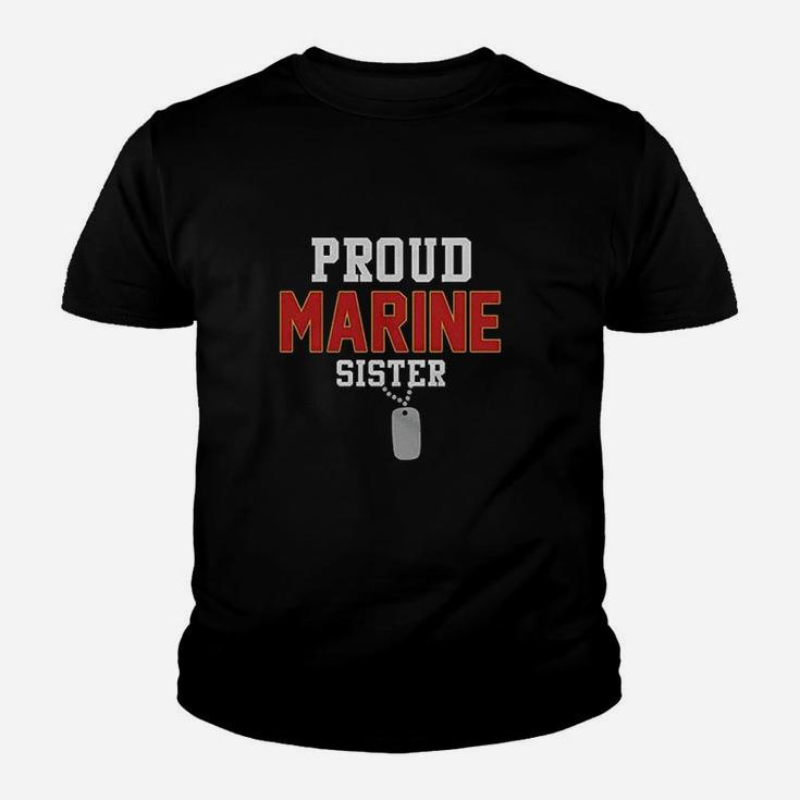 Proud Marine Sister Kid T-Shirt