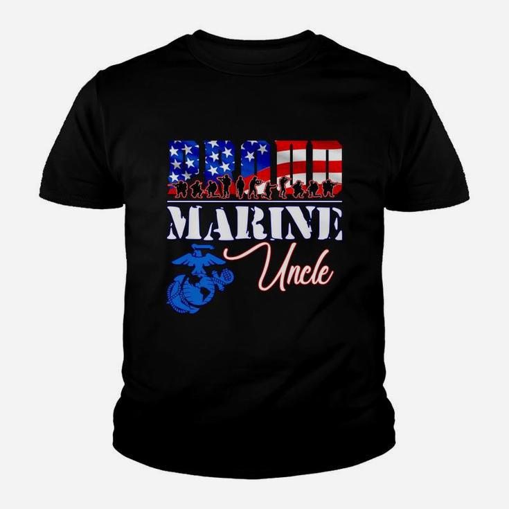 Proud Marine Uncle Patriotic Usa Military 2020 Kid T-Shirt