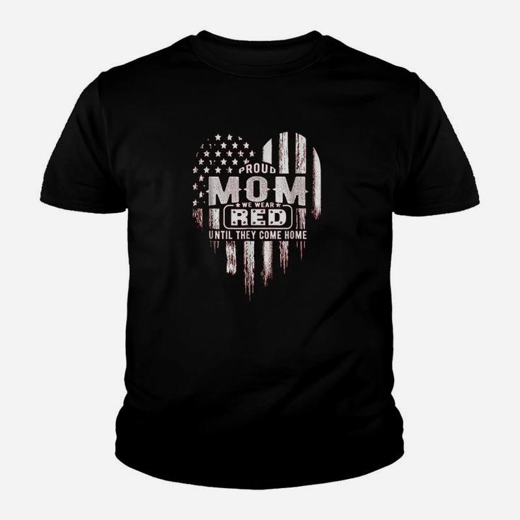 Proud Mom We Wear Red Friday Military Kid T-Shirt
