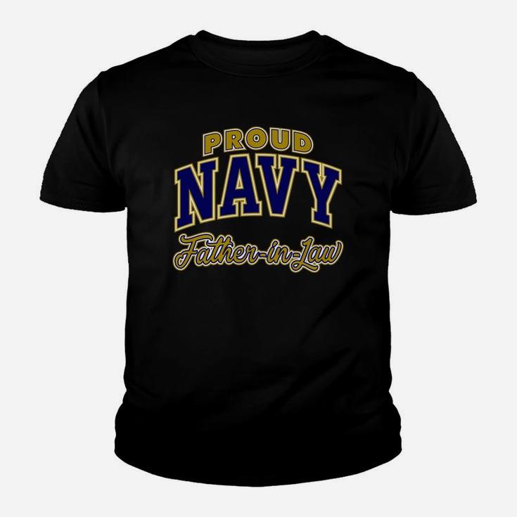 Proud Navy Fatherinlaw Shirt For Men Kid T-Shirt