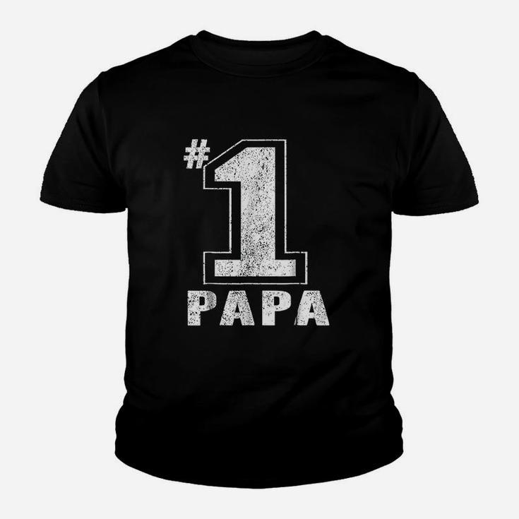 Proud Number One Papa, dad birthday gifts Kid T-Shirt