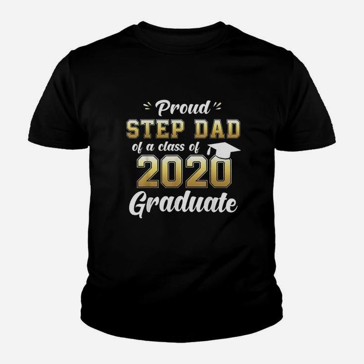 Proud Step Dad Of Class Of 2020 Graduate Senior Gift Kid T-Shirt