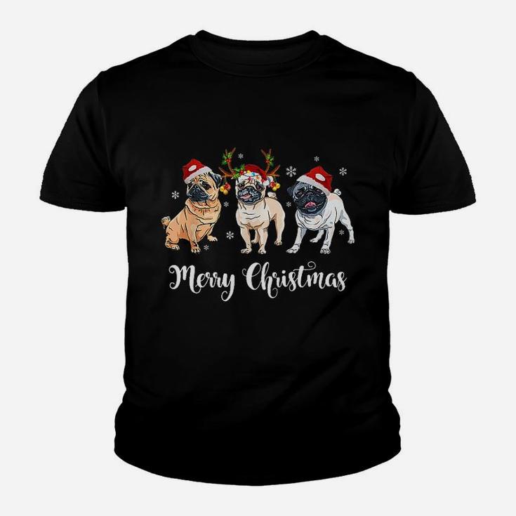 Pug Christmas Lights Kid T-Shirt