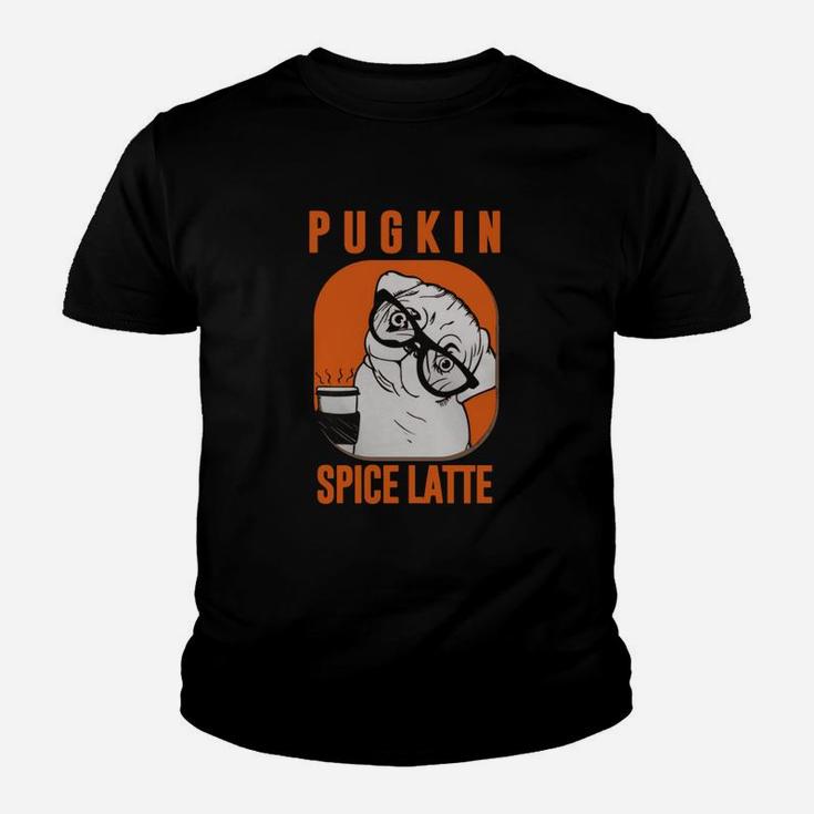Pug Pugkin Spice Latte Funny Halloween T-shirt Black Women B075v8g9lv 1 Kid T-Shirt