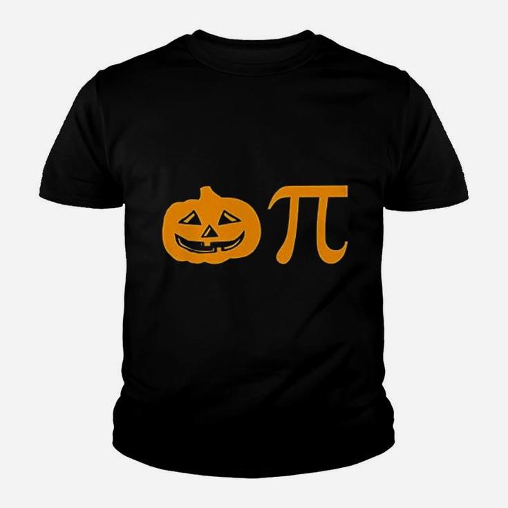 Pumpkin Pi Funny Halloween Geek Math Pi Graphic Kid T-Shirt