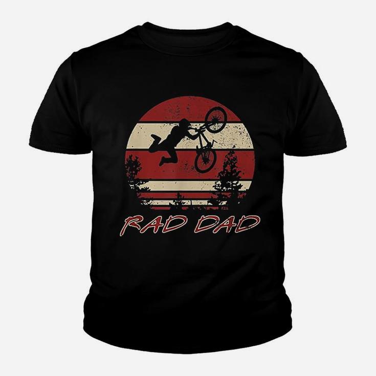 Rad Dad Racing Retro Vintage 80s Bmx Biking Distressed Kid T-Shirt