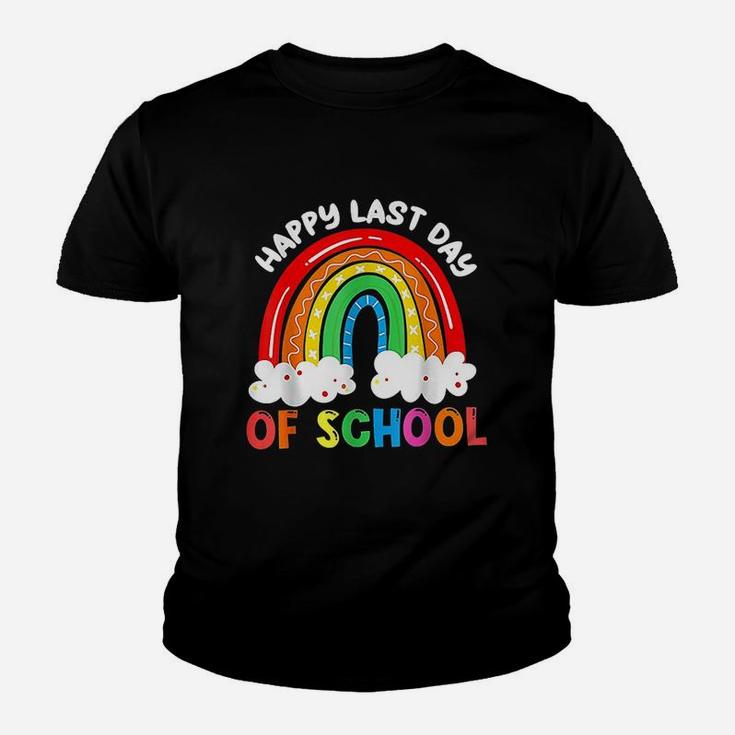 Rainbow Happy Last Day Of School Teacher Boys Girls Kids Kid T-Shirt