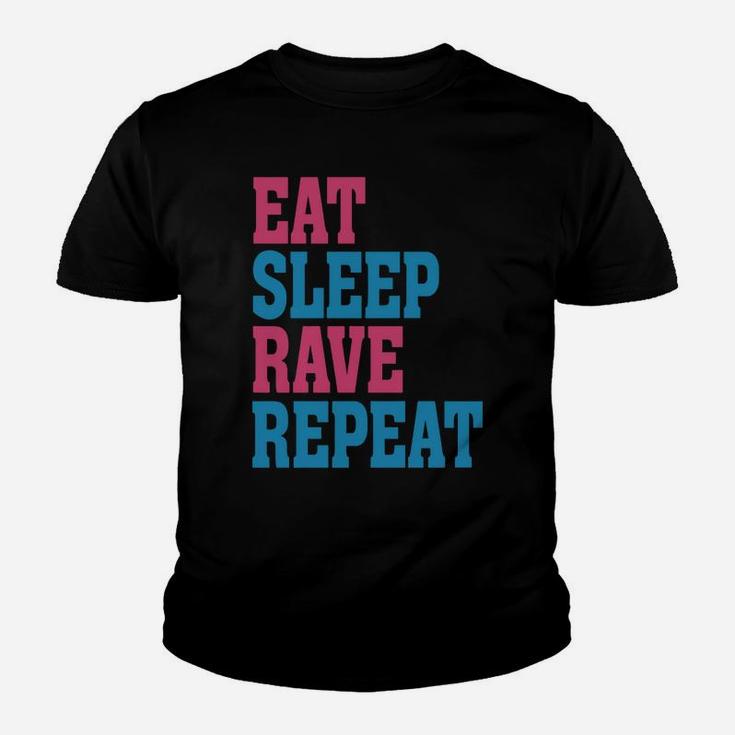 Rave - Eat Sleep Rave Repeat Kid T-Shirt