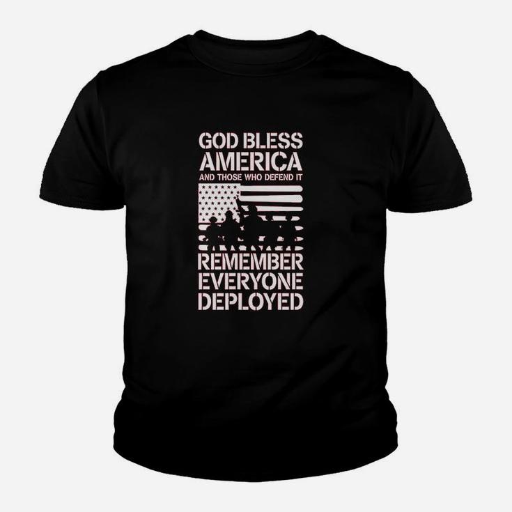 Red Friday Military Remember Everyone Deployed Kid T-Shirt