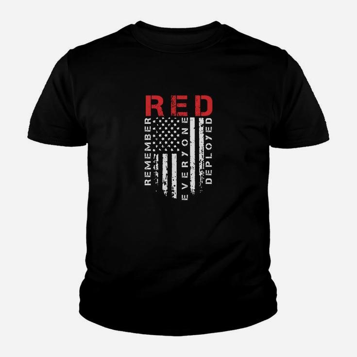 Red Friday Remember Everyone Deployed Kid T-Shirt
