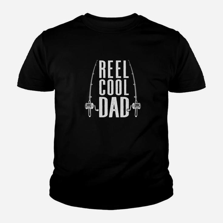 Reel Cool Dad Fishing Daddy Fathers Day Gift Men Kid T-Shirt