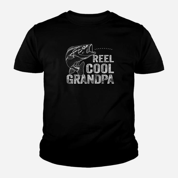 Reel Cool Grandpa Fishing Shirt Fathers Day Gift Fisherman Premium Kid T-Shirt
