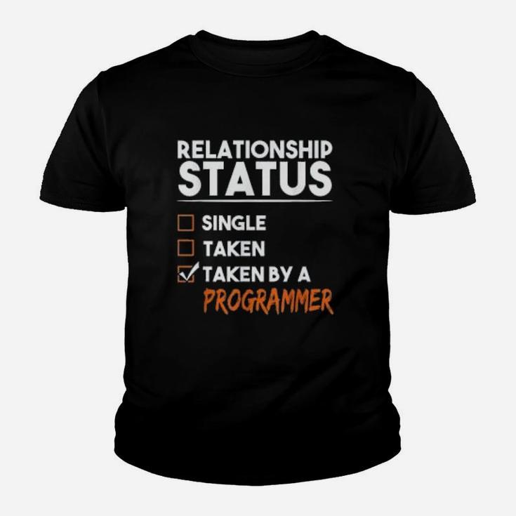 Relationship Status Taken By A Programmer Kid T-Shirt