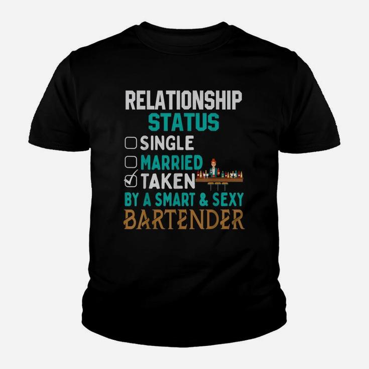 Relationship Status Taken By A Smart Bartender Kid T-Shirt