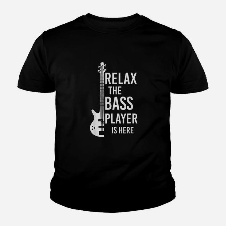 Relax The Bass Player Is Here Bass Guitar Kid T-Shirt