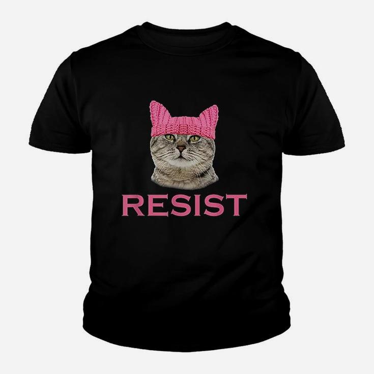 Resist Persist Protest Cat Hat T-Shirt
