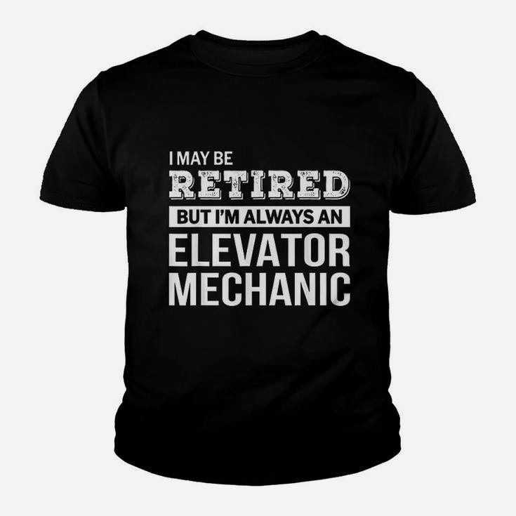 Retired Elevator Mechanic Funny Retirement Gift Kid T-Shirt