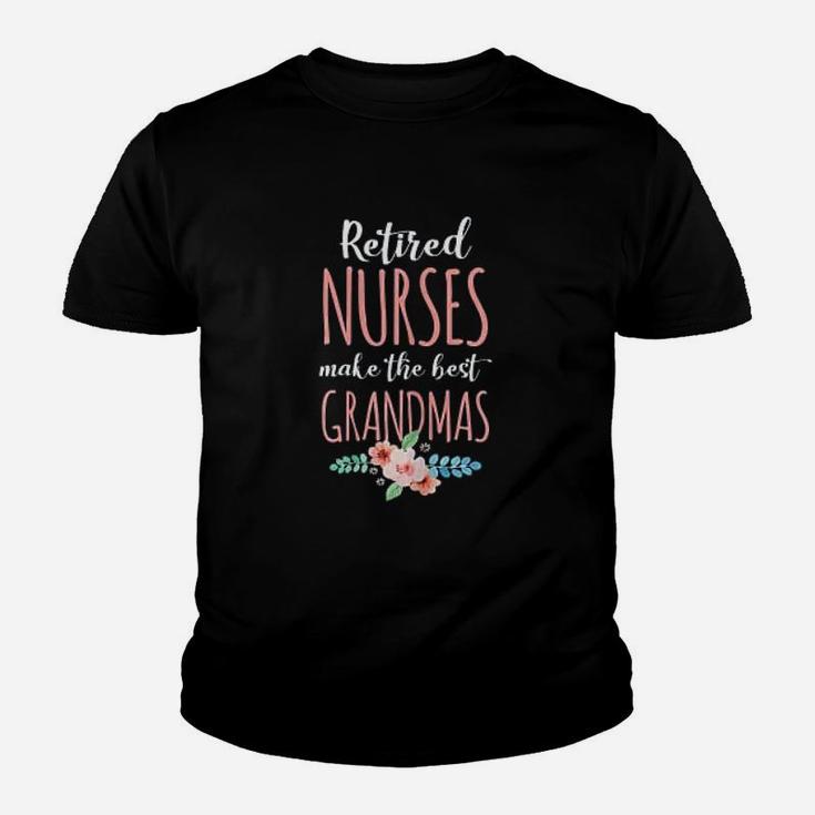 Retired Nurse Nursing Retirements Gift For Grandmas Kid T-Shirt