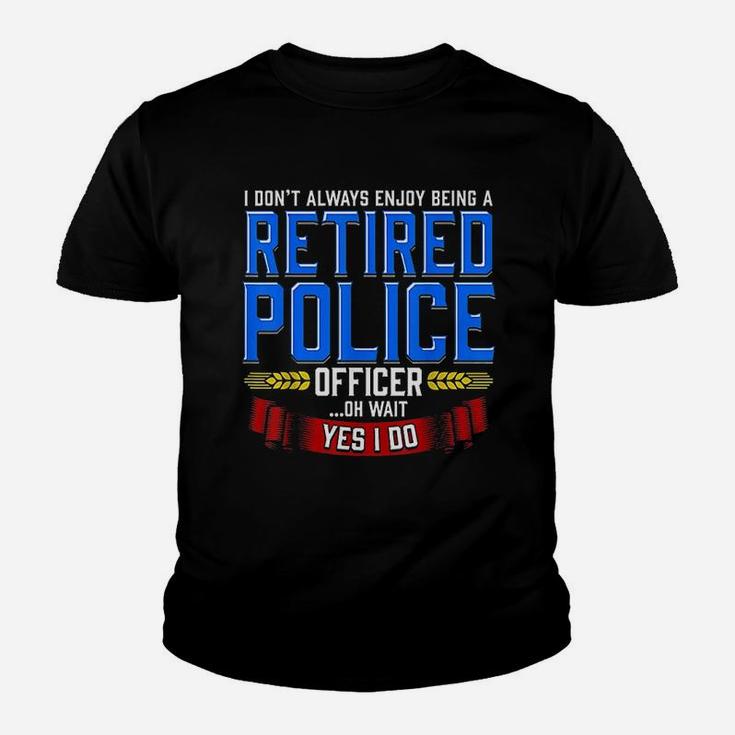 Retired Police Officer Gifts Funny Retirement Kid T-Shirt