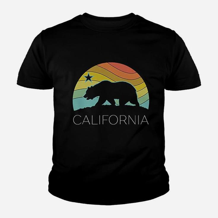 Retro California Bear Vintage Beach Cali Pride Surf 70s Kid T-Shirt
