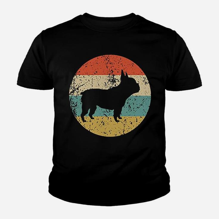 Retro French Bulldog Dog Kid T-Shirt