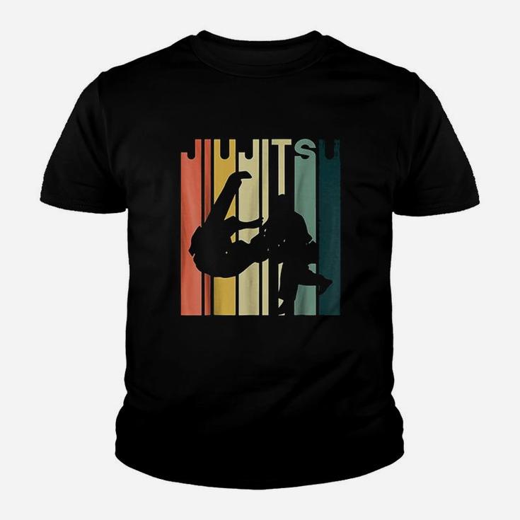 Retro Vintage Bjj Martial Arts Jiu Jitsu Apparel Kid T-Shirt