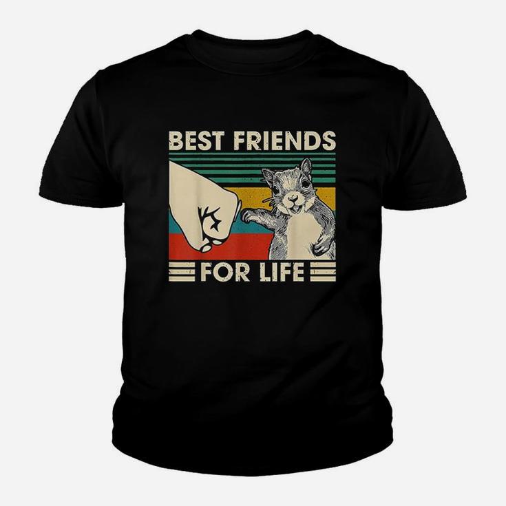 Retro Vintage Squirrel Best Friend For Life Fist Bump Kid T-Shirt