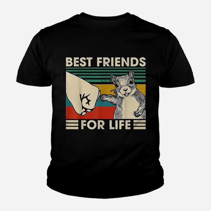 Retro Vintage Squirrel Best Friend For Life Fist Bump Kid T-Shirt