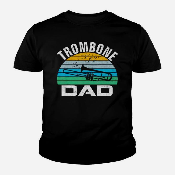Retro Vintage Trombone Dad Funny Music Father's Day Gift T-shirt Kid T-Shirt